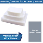 100 Clear Plastic Vacuum Bags For Food Storage & Sous Vide - Sealer Pouches