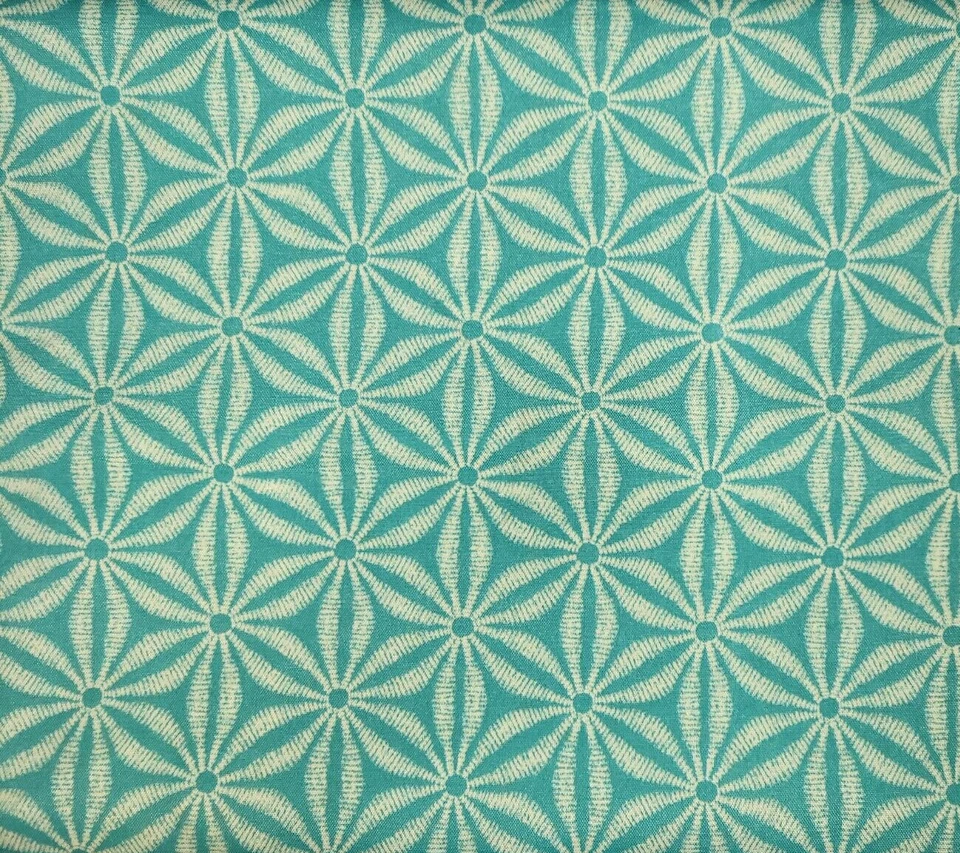 6 Yardas Tommy Bahama Star Batik en Caribe 54" Ancho 100% Poliéster Exterior Verde azulado Foto 1 de 2