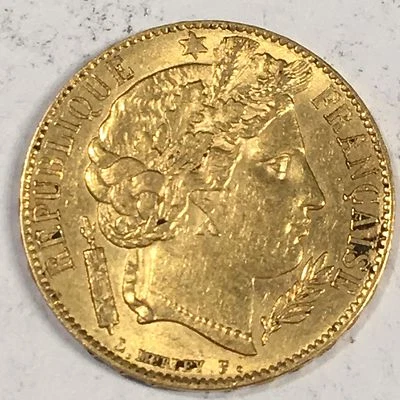 Франция 1851-A 20 франков золото - высокое качество сканы #C992 - Изображение 1 из 2