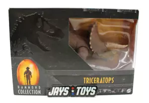 Triceratops Jurassic Park Hammond Collection Figure 2021 Mattel Factory Sealed - Picture 1 of 6