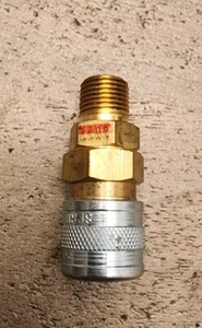 Foster 2202 1/8" Male NPT X 1/8 Coupler Air Fitting Series 2 W/Viton Seal - Picture 1 of 5