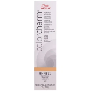 SALON HAIR WELLA COLOR CHARM PERMANENT DYE GEL 8N/811 LIGHT BLONDE - Picture 1 of 1