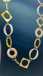 Erica Lyons Multishape Pendant Gold Plated Necklace 39" $78 NWT #24 - Picture 1 of 8