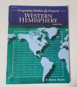 ABEKA Teacher Key 8th Grade WESTERN HEMISPHERE Geography Studies & Projects pb - Picture 1 of 8