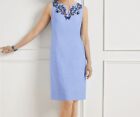 Nwt Talbots Embroidered Butterfly Linen Blend Shift Dress - Plus Size 18