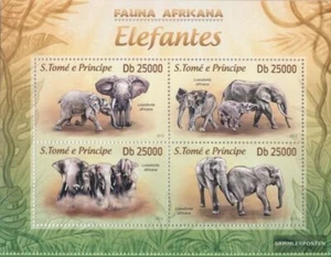 Sao TomE E PrincipE 5128-5131 Minifoglio (completa. edizione) MNH 2013 Elefanti - Foto 1 di 1
