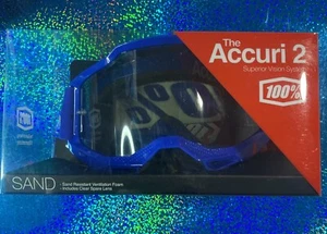 100% - The Accuri 2 - Sand Resistant Goggles - Color: Blue - Incl. Spare Lens - Picture 1 of 7
