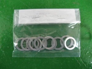 NEW MAZDA 10PC ALUMINUM OIL DRAIN PLUG GASKET (P/N 9956-41-400) - Picture 1 of 2