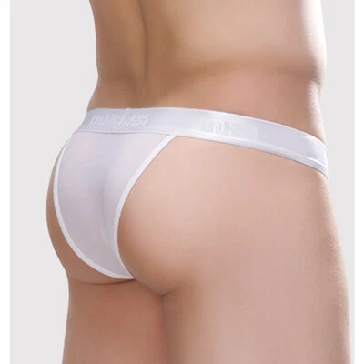 Mens Ice Silk Pouch Briefs Sexy Low Waist Breathable Sports Bikini Underpants US - Image 1 of 4