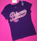  NEW PRINCESS Girls Graphic Shirts 4 4T 5-6 7-8 10-12 14 Gift Purple Birthday