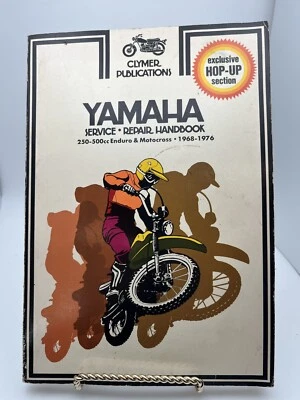 Manual de reparación de servicio Clymer Yamaha 250-500cc enduro y motocross 1968-1977 Foto 1 de 4
