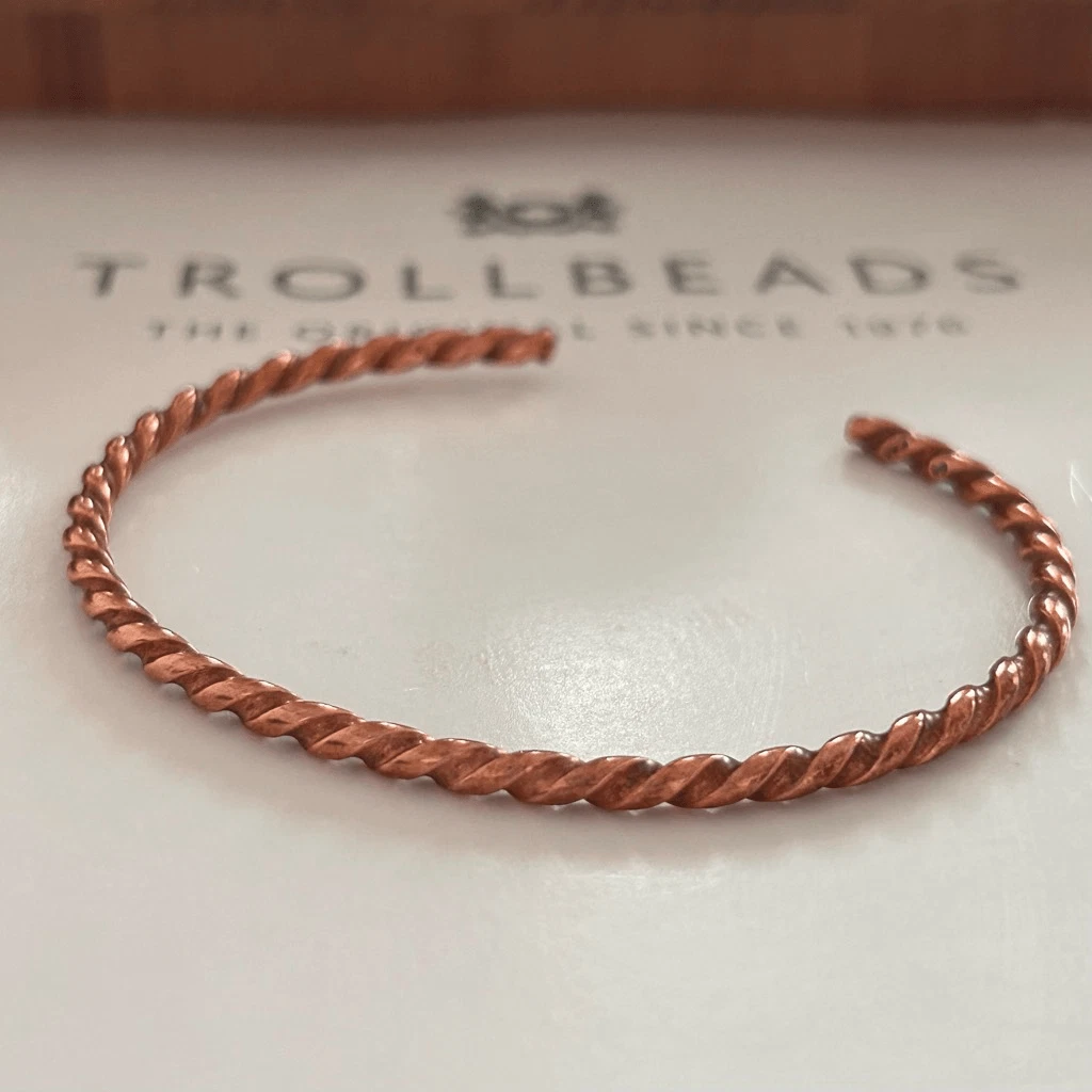 Trollbeads Kupfer-Bead – Perle Aus Reinem Kupfer, Für Armbänder, Handgefertigt, Sammelcharm