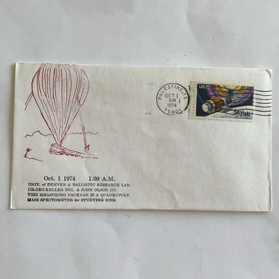 US event cover~1974~scientific balloon launch~ballistic research~studying ions - Image 1 of 4