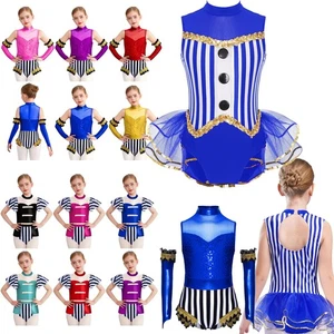 Girls Clown Cosplay Outfit Halloween Circle Ringmaster  Ballet Dance Fancy Dress - Picture 1 of 117