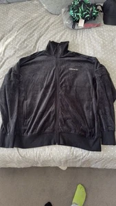 Vintage Velour Adidas Tracksuit Top XL - Picture 1 of 5