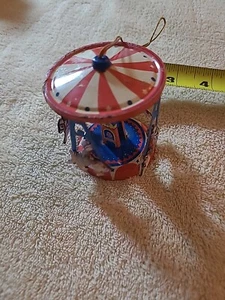 VTG. Metal Carousel l Ornament - Picture 1 of 14