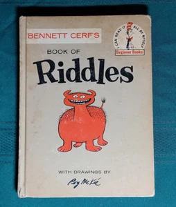 Vintage Bennett Cerf's Book Of Riddles (1960 Hardcover) Dr. Seuss Series - Picture 1 of 3