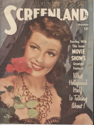 1948 Screenland Magazine: Rita Hayworth on Cover/Cary Grant/Dale & Roy Rogers — 第 1/2 张图片