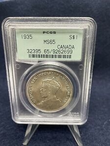 1935 Canada $1 Silver Dollar - PCGS MS 65 #2