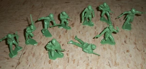 11 Vintage 1960's Marx WWII US Marines - Verde sin logotipo - Imagen 1 de 8