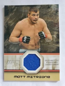 2011 Topps UFC Moment of Truth Matt Mitrione Fighter Gear Relic ONYX /88 - Picture 1 of 2