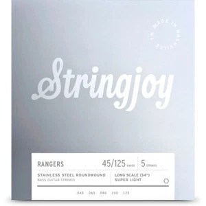 Stringjoy Rangers 5 String Long Scale Stainless Steel Bass Guitar Strings 45-125 - Picture 1 of 1