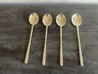VIP Gold 18-10 Kitchen Line Long Spoon set of 4 Gold Plated Utensils