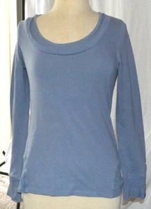 BCBG Paris Women's Pullover Gray/Blue Long Sleeve Hoodie, Size M, EUC - Picture 1 of 2