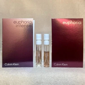 Calvin Klein Euphora EDP + Euphoria Intense EDP Sample Sprays .04oz, 1.2ml Each - Picture 1 of 5
