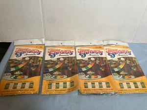 NEW VINTAGE 4 Pkgs Tissue Garlands Dennison #F9 - Picture 1 of 3