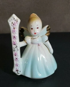 Vintage Josef Originals Angel 1st FIRST Birthday Girl Porcelain Figurine Signed - Picture 1 of 9