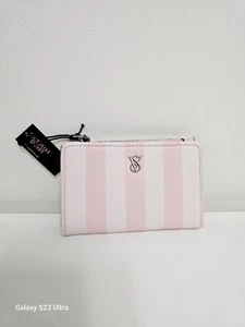 VICTORIA'S SECRET Estuche para Tarjetas Plegable Cartera Llavero Nuevo con Etiquetas - Imagen 1 de 4