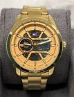 Amazing Tommy Hilfiger Automatic Gold Dial Analog G-P Case Men's Wrist Watch