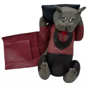 The Item Co TV Kitty Cat Vinyl 80s Remote Control Phone Holder for Recliner Sofa - Imagen 1 de 12