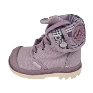 Palladium Toddler's 22353508 Baggy Hi Boots Elderberry Canvas Purple Sz 8 - Picture 1 of 9