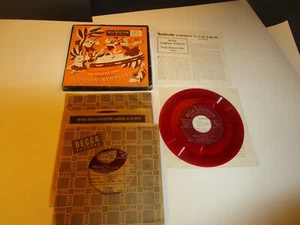 ITALIAN SYM KOUSSEVITZKY BOSTON SYMPHONY 3 X 7" 1950 RED VG/VG+ SY36 - Picture 1 of 2
