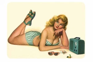 Pinup Girl Sticker Decal pin up pin-up P04 - Picture 1 of 1