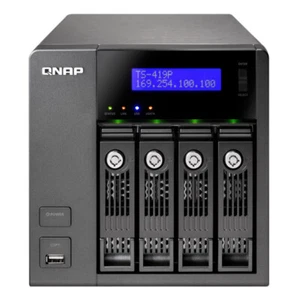 QNAP TS-419P 1,2GHz 512MB DDR II RAM 4xBay 3,5 '' Nas Serveur - Photo 1/4