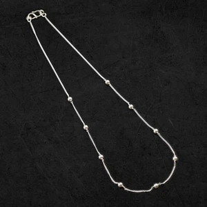 16"to30" 925 sterling silver beads &chain mangalsutra necklace ms101 - Picture 1 of 1