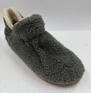 L.L. Bean Cozy Women's Bootie Sz 9M Gray Pile Fleece Round Toe Slipper 507186 - Picture 1 of 10