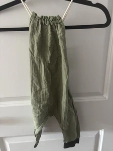 LITTLE CREATIVE FACTORY GREEN OVERALLS ONE PIECE ADJUSTABLE 18-24 MONTHS - Picture 1 of 6