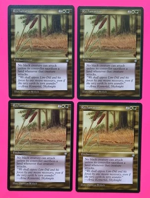Magic the Gathering MTG Ice Age RECLAMATION X 4 Rare ( 2 VLP/EX & 2 LP/EX) 1995! - Image 1 of 2