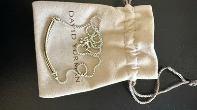 Ожерелье-кроссовер David Yurman из чистого серебра с золотом 18 карат - Изображение 1 из 4