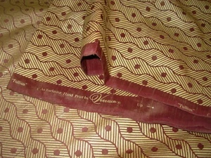 10 YDS VERVAIN SILK TULLIOUS RAISIN GEOMETRIC DRAPERY UPHOLSTERY FABRIC FOR LESS - Picture 1 of 3