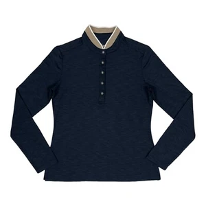 Nivo Womens Golf Top S Blue Regular Pullover Mock Neck Long Sleeve Stretch Shirt - Picture 1 of 16
