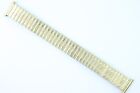 Zugband Flexband 20mm Metallband Goldfarben  geeignet für Uhren mit festem Steg