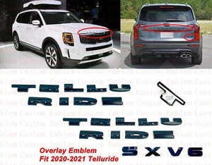 Emblème / plaque signalétique superposé compatible avec hayon KIA TELLURIDE HOOD SX V6 2020-2021 - Photo 1/7