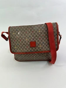 GUCCI Kids GG Supreme Monogram Stars Medium Flap Messenger Bag Beige Orange - Picture 1 of 11