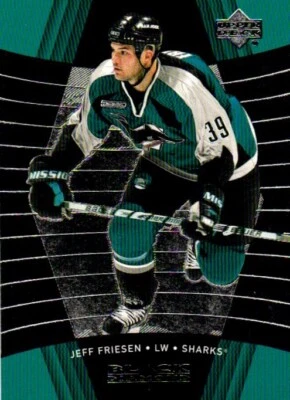 Jeff Friesen San José Sharks #76 Upper Deck Black Diamond 2000 NHL Hockey Card - Image 1 of 2
