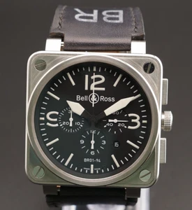 Bell&Ross Aviation BR01-94 Chronograph Date Dial Automatic Men's- Fully Serviced - Picture 1 of 18